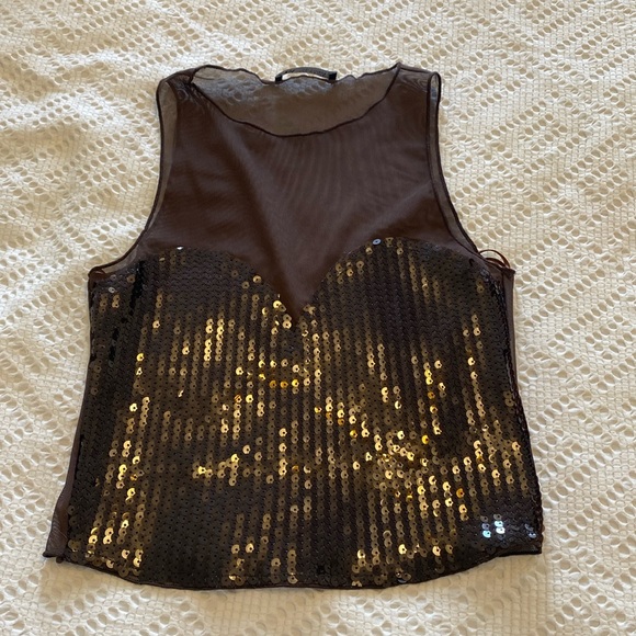 ZARA SEQUIN TANK TOP - Picture 1 of 3